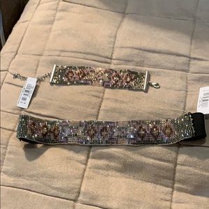 American Eagle beaded headband & bracelet